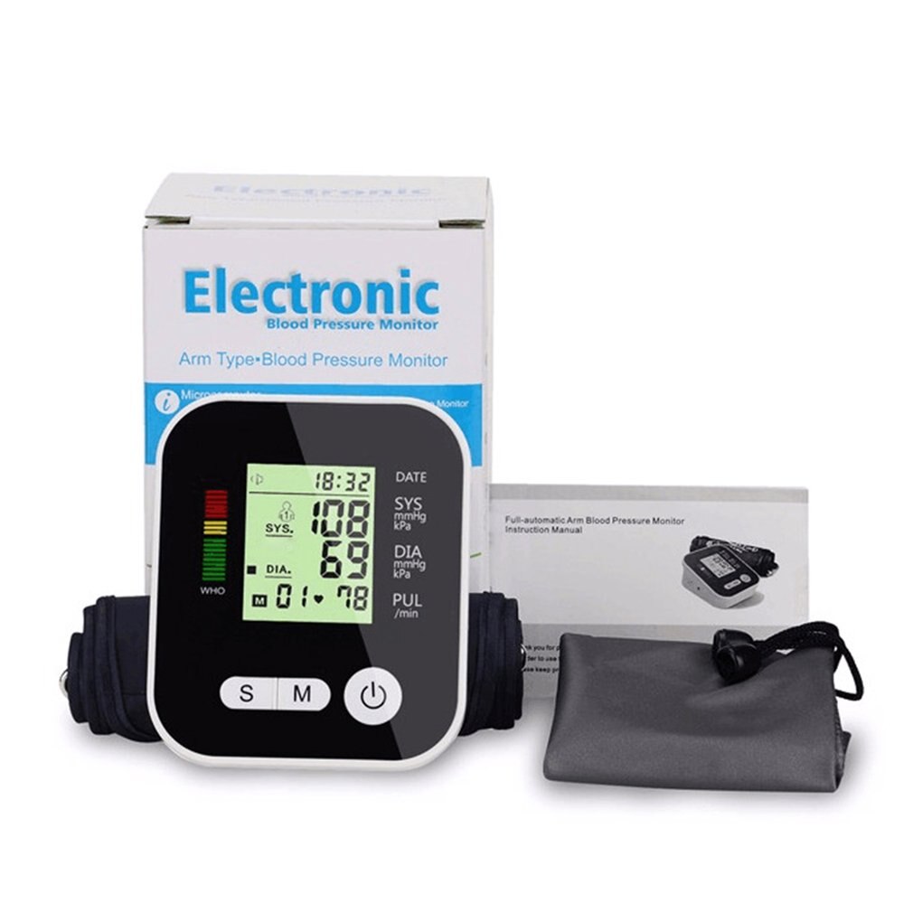 Bloeddrukmeter Automatische Digitale Lcd Display Pols Monitor Heart Beat Rate Pulse Meter Meet Automatische Tonometer: 04