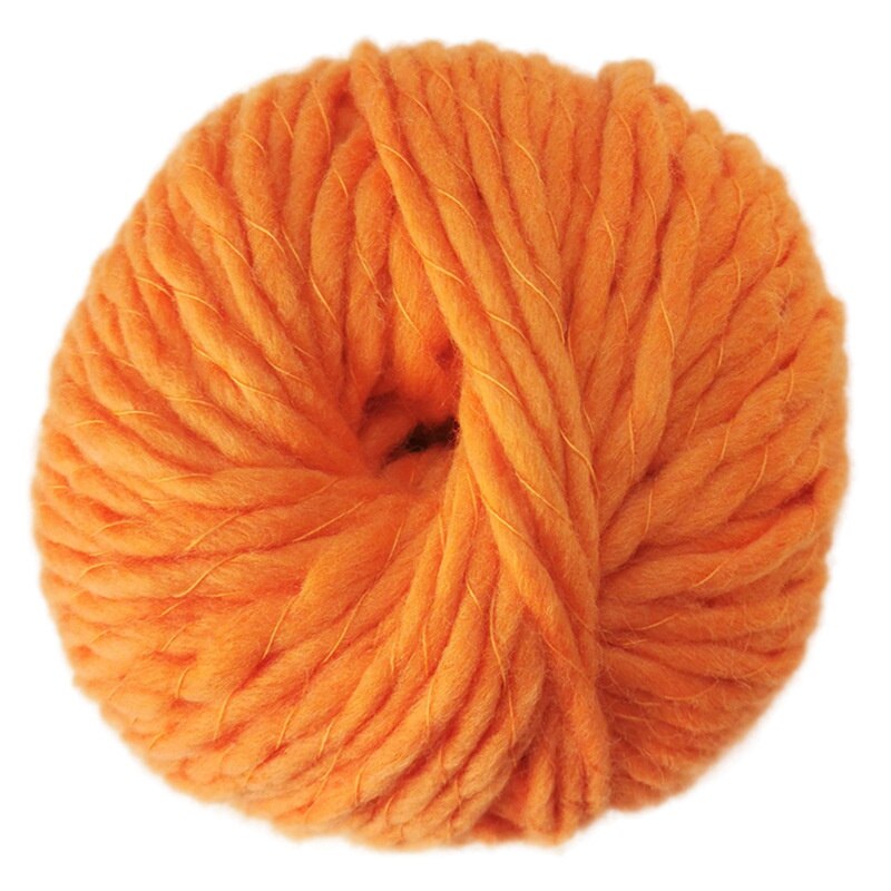 6mm 100G Thick Imitated Wool Needle Thick Woolen Thread Hand-knitted Woolen Blanket: 06 Orange