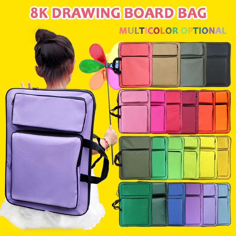 Children's Sketch Multifunctional Drawing Bag 8k Sketch Drawing Board Bag + Drawing Board Waterproof Shoulder Art Art Bag