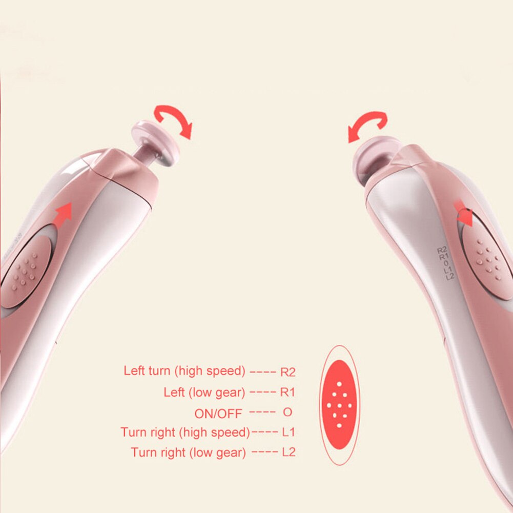 LED Elektrische Baby Nail Trimmer Nagelvijl Baby Clipper Tool Baby Tenen Vingernagels Grinder Trimmer Care Tool