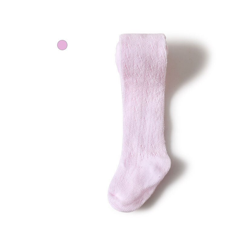 Zomer Dunne Holle Mesh Baby Panty Zachte Katoenen Baby Panty Effen Kleur Kids Meisjes Ademende Kousen Panty: Pink