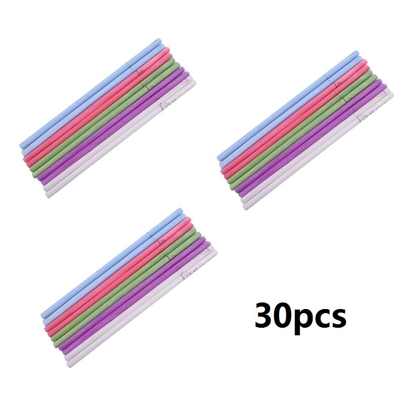 Tijeras de corte de cejas de acero inoxidable, con peine, afeitadora moldeadora de pelo, pinzas para pelos de pestañas, instrumentos removedores de maquillaje, 1 ud.: 30 pcs Random