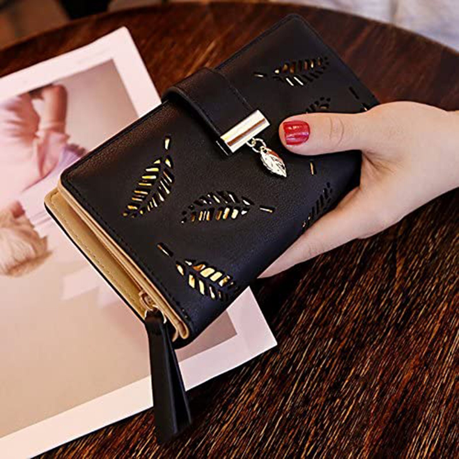 PU Leather Women Wallets Hasp Lady Moneybags Zipper Coin Purse Woman Envelope Wallet Money Cards ID Holder Bags Purses Pocket