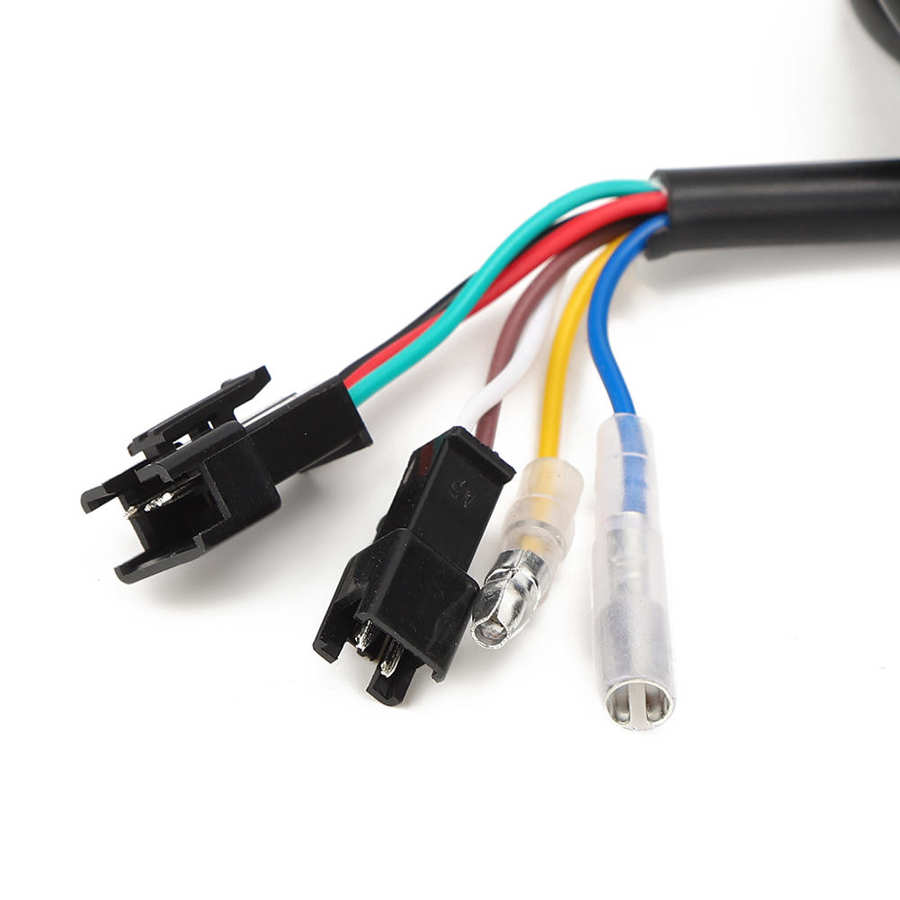 Elektryczna kierownica rowerowa przepustnica chwyt e-rower skuter kciuk przepustnica z blokadą klucza włącznik/wyłącznik wyświetlacza LCD