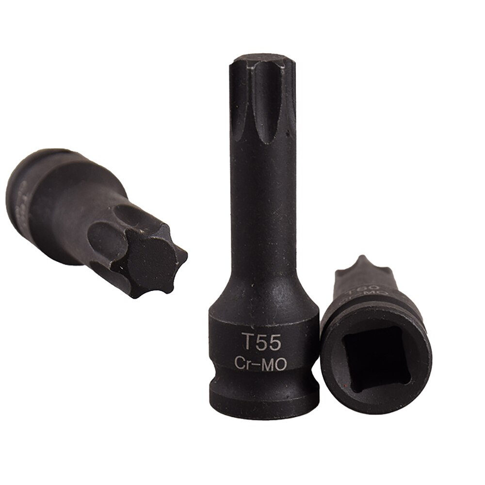 1Pc Torx Bit Elektrische Slagmoersleutel Air Wrench Adapter Bit 3/8 "Adapter Drive Socket T20 T25 T30 T40 t50 T55 T60 Hand Tool