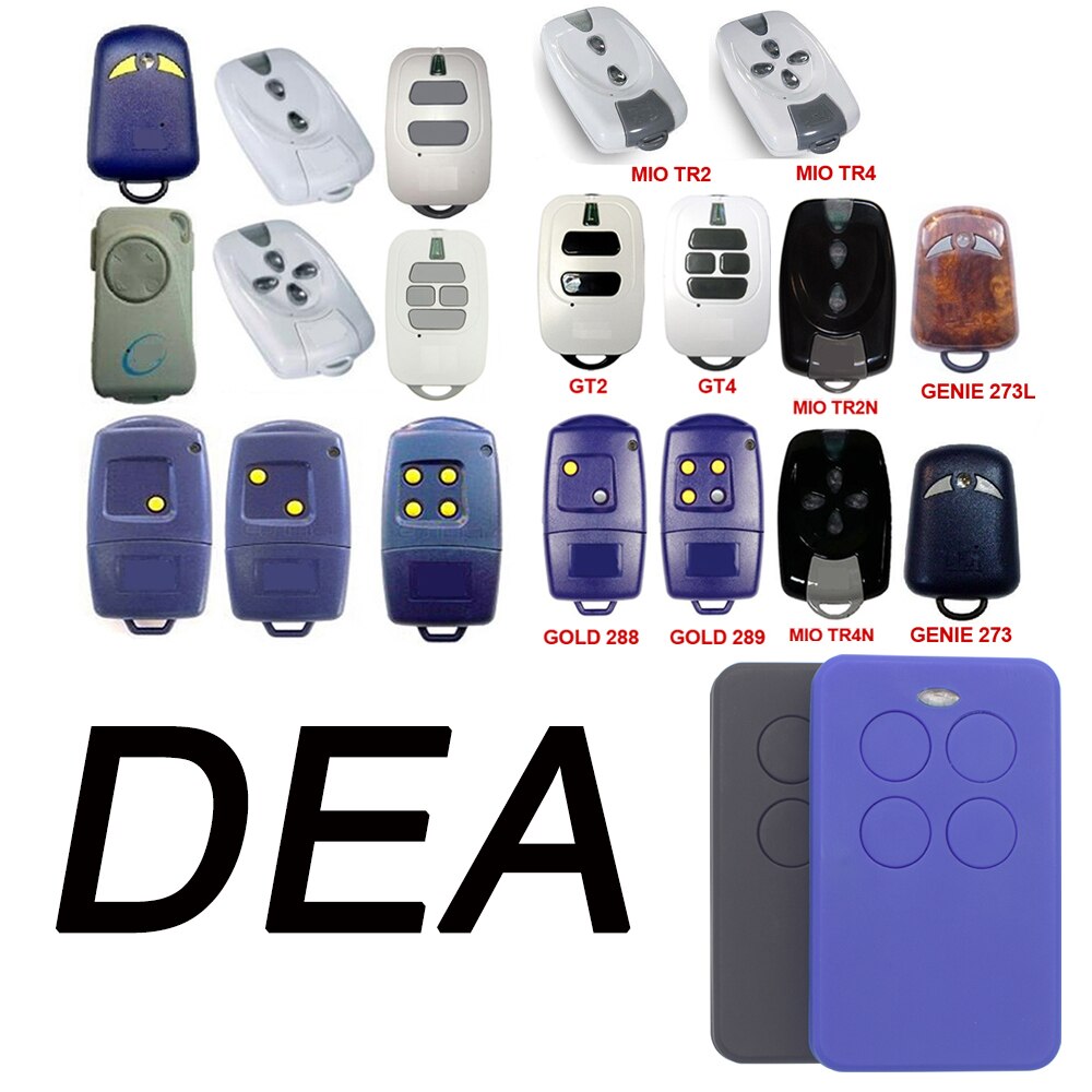 Clone remote garage DEA GT2 GT4 433mhz garage door remote control DEA MIO TR2 MIO TR4 hand transmitter replacement gate control