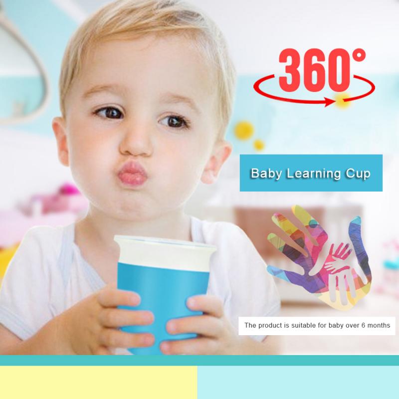 Anti Spill Cup For Baby Learning Drink Mug Leak Proof Bottle With Handle Waterproof cup
