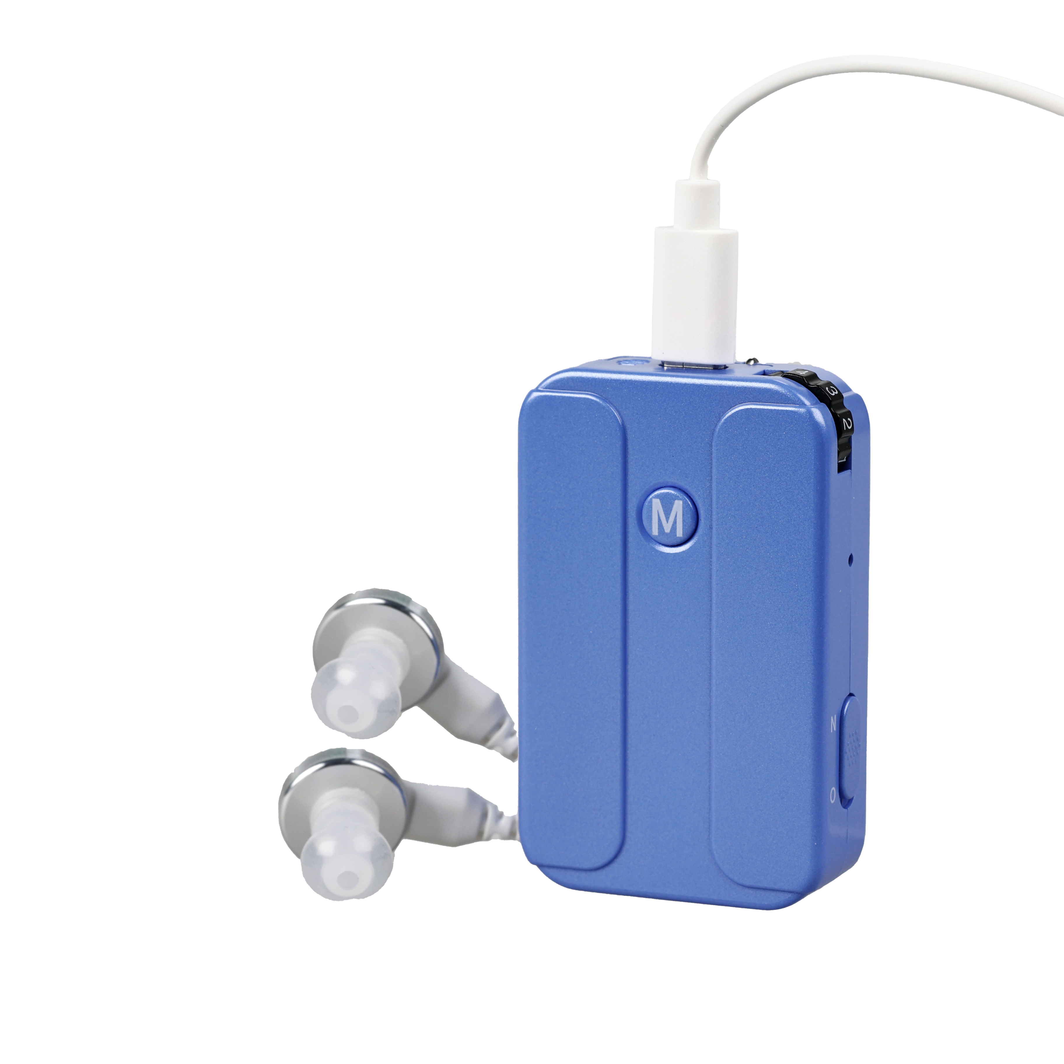 Powerful Rechargeable Pocket Hearing Aids for Moderate to severe Deafness Headphones Portable Pocket Talker: wine red