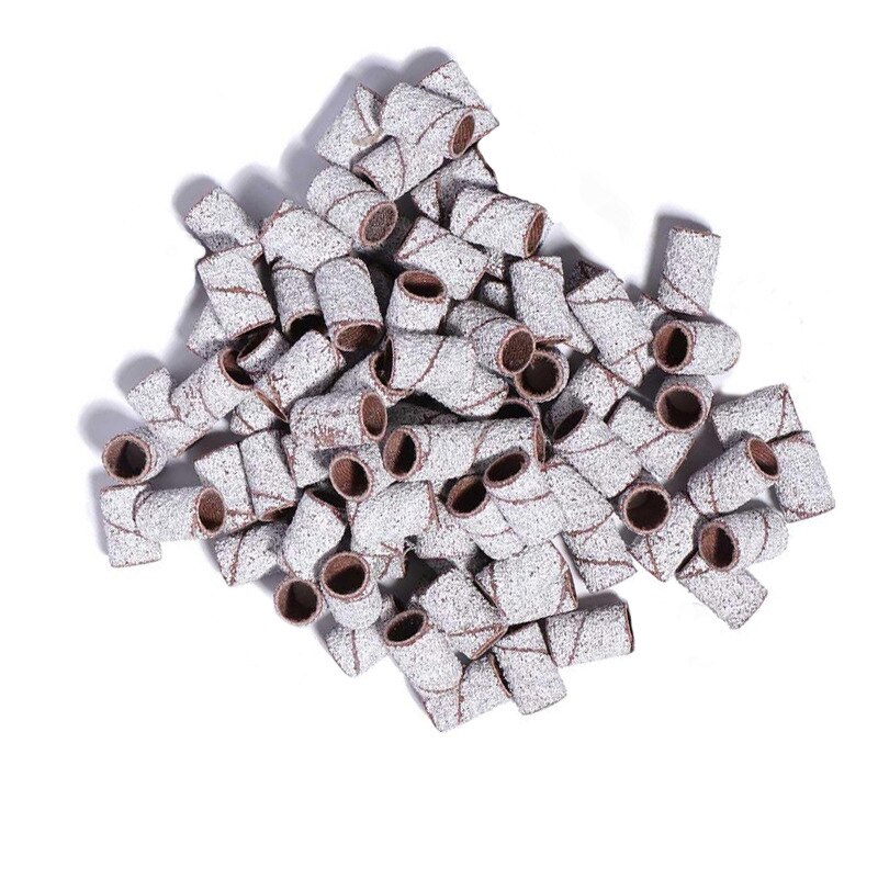 120#240# Machine Nail Drill Bits Zebra Sanding Bands Foot Care Polishing Manicure Gel Polish Remover Replacement Tools Cutter