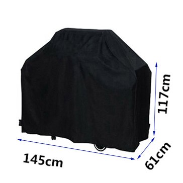 Bbq cover vandtæt til weber grill tilbehør grill covers gas stor grill uv udendørs have: 145 x 61 x 117