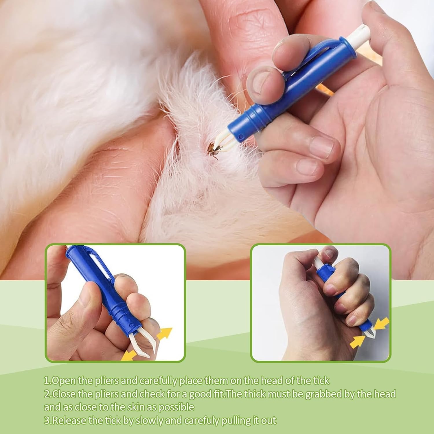 4pcs Pet Flea Removal Tool Kits Tweezers Tweezers Mite Anti Dog Ticks and Fleas Flea Tick Tweezers Clip Remover Tool Tweezers