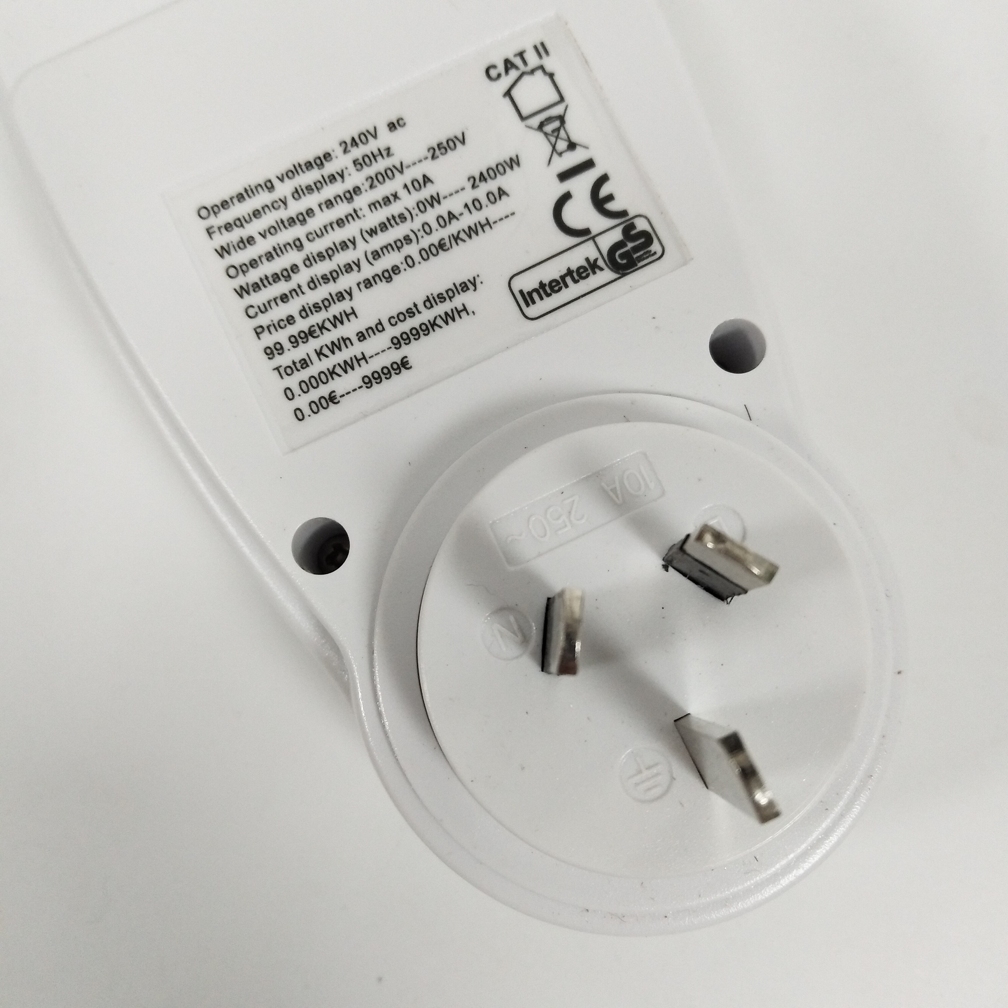 Australian Plug In Digital Voltage Wattmeter Power Analyzer Electronic Power Meter Energy Meter Automatic Kwh Power Switch