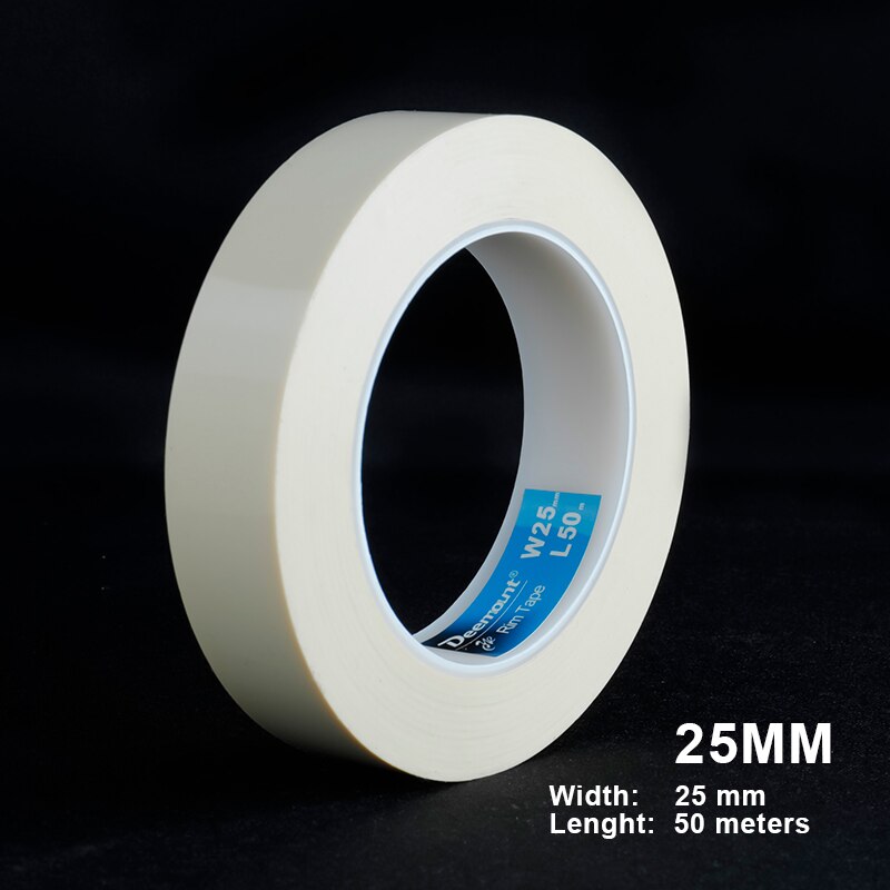 Deemount Tensilized Strapping Tape for MTB Bicycle Tubeless Rim 50m Long 16/18/21/23/25/27/29/31/33/35mm Width For Options: W25mm 50M