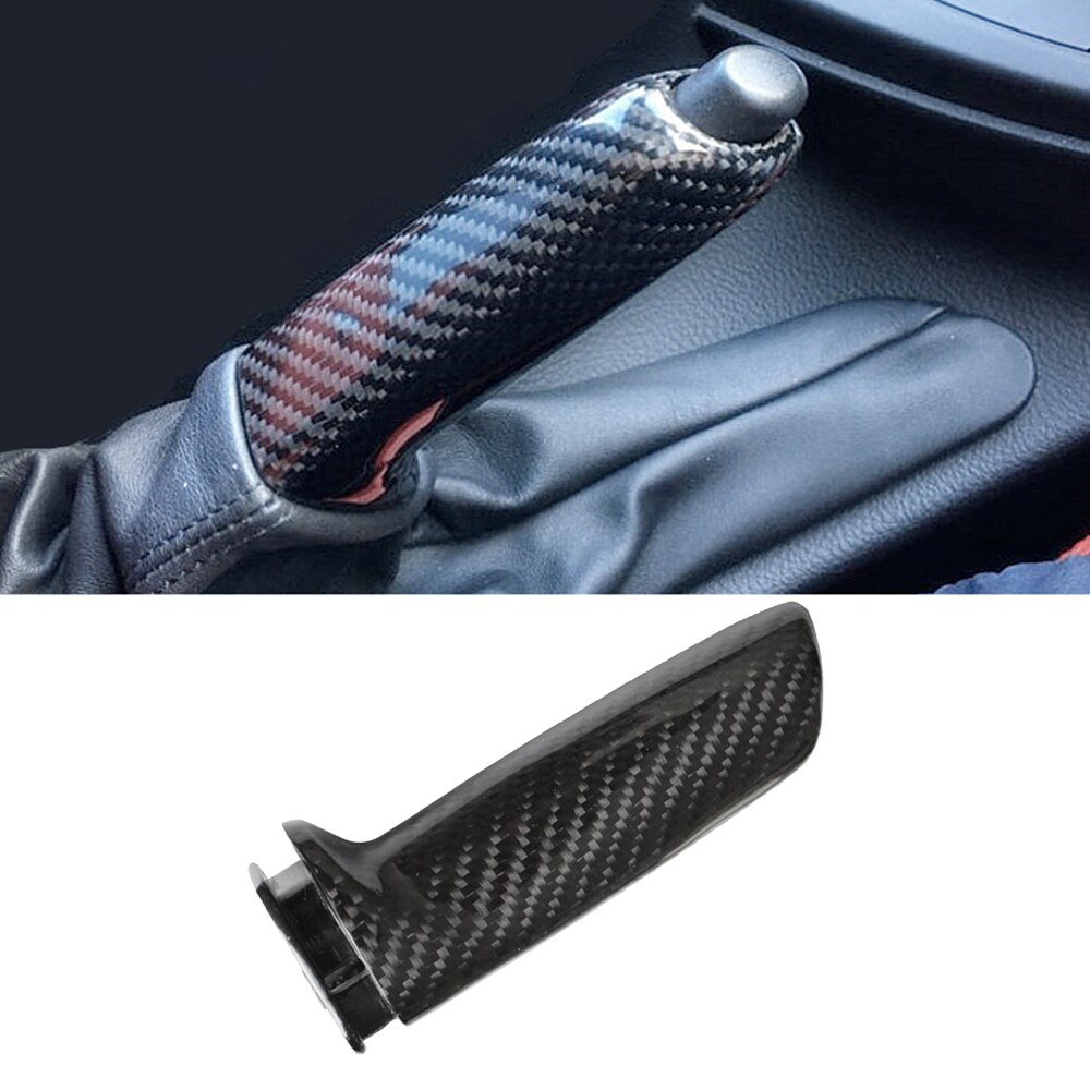thumbnail image 2 of Carbon Fiber Style Handbrake Cover Trim For BMW E46 E90 E92 F30 F32 2 of 6