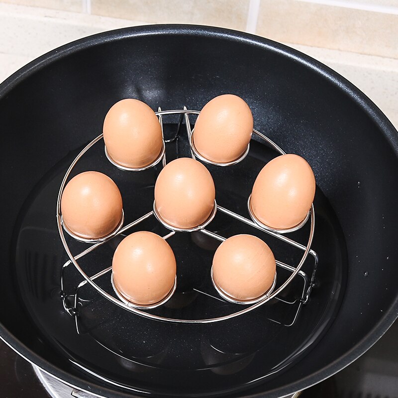 1pcs Stainless Steel Egg Steamer Shelf For Steamer Pot Instant PotStackable Eggs Steam Rack Holder Kitchen Gadgets tools
