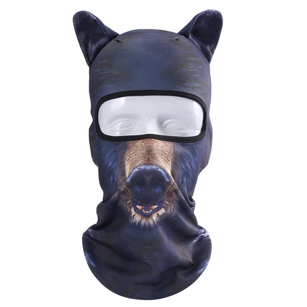 3D Animal Cat Dog Outdoor Bicycle Cycling Sport Ski Full Face Mask Hat: G