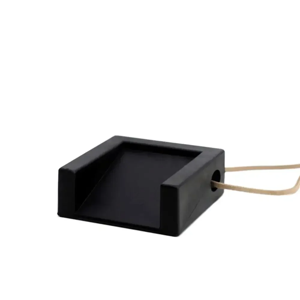 Tope de puerta de silicona , retenedor trasero de puerta de oficina en casa, soporte de suelo oculto anticolisión, protectores de pared, 1 ud.: Negro