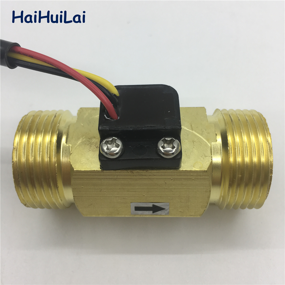 Npt 3/4 "DN20 Water Koper Messing Hall Flow Sensor Turbine Meter