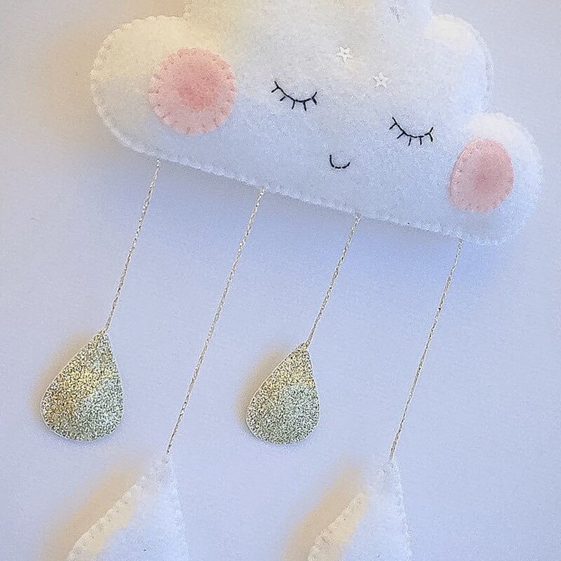 Requisiten Regenbogen wolken Neugeborenen Baby Schlafzimmer Dekor Hängen Spielzeug freundlicher Krippe hängen dekoration freundlicher Spielen Zelt Dekoration Zelt