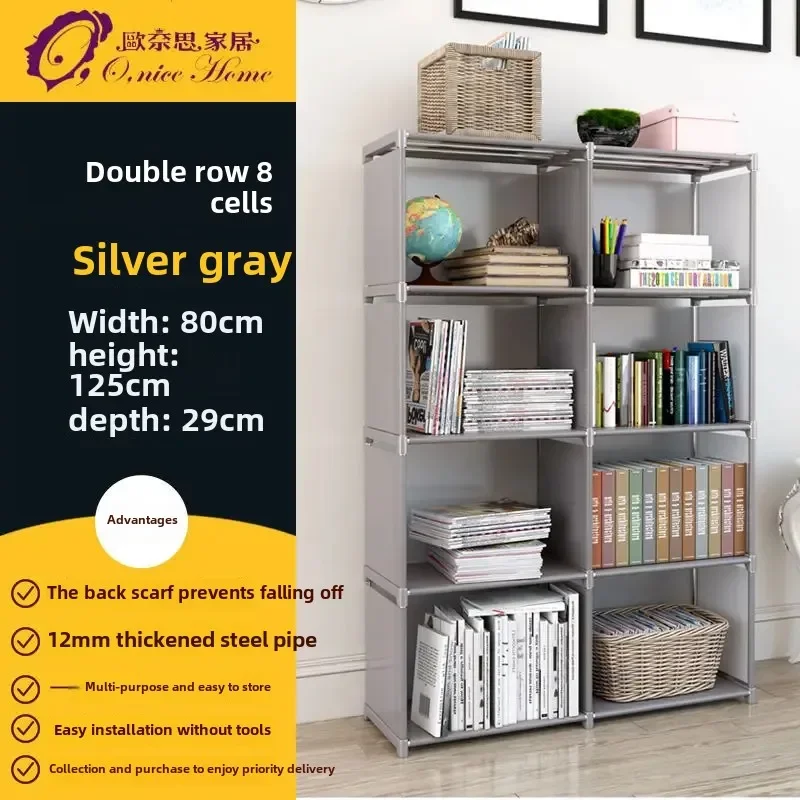 Armario multicapa a prueba de polvo, estantería divisoria de alta capacidad para dormitorio, armario de almacenamiento de montaje Simple abierto, muebles de dormitorio
