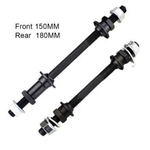 1 Pair Mountain Bike Wheel Hub Axle Front Rear Solid Spindle Shift Shaft Lever For MTB Road Bicycle Common Ball Hub Cycling Part