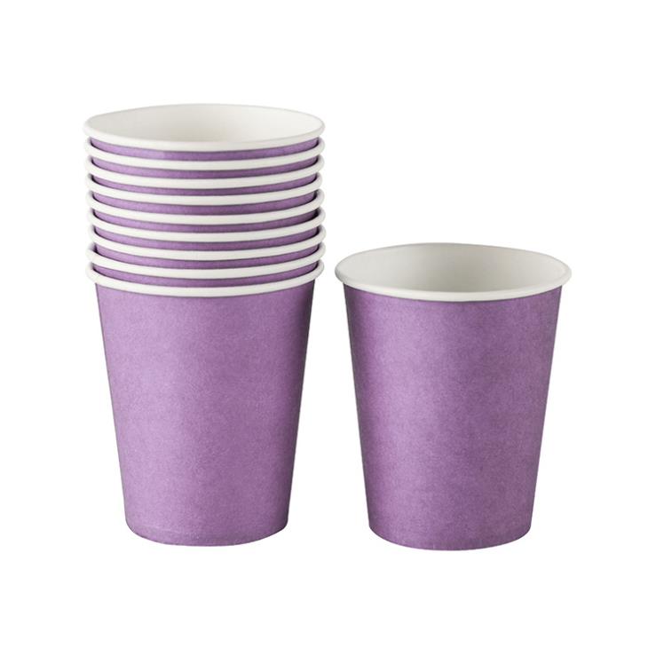 10 sztuk/zestaw jednokolorowe kubki jednorazowe 250ML papier typu kraft sok kubek do mleka środowiskowe zdrowie zaopatrzenie firm: G