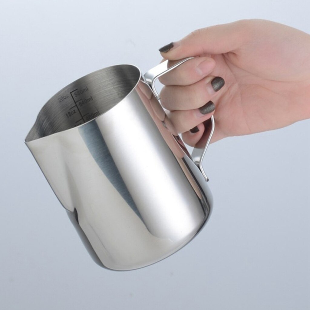 Stainless Steel Milk Frothing Pitcher Pouring Espresso Creamer Cup 12/20oz