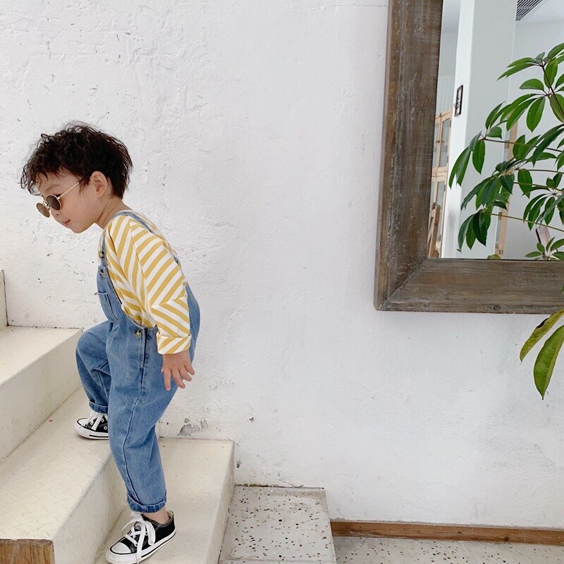 Høst låve baby jenter låve 3-8 år kjeledress jeansbukse