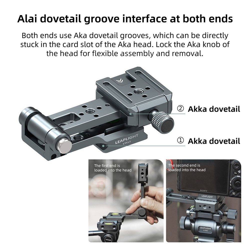 Support en L pour appareil photo Arca, plaque à dégagement rapide, support de prise de vue Vertical avec chaussure froide de 1/4 pouces pour trépied d'appareil photo SLR DSLR, support vidéo en direct