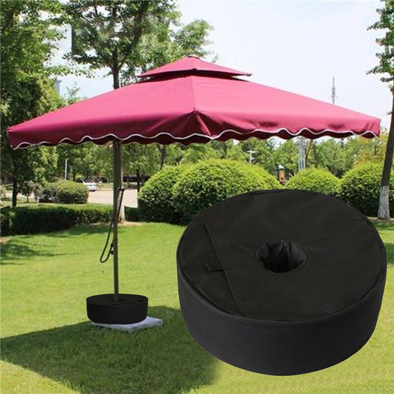 Round umbrella base weight bag, windproof sand bags for tent, sunshade, patio umbrella: Default Title
