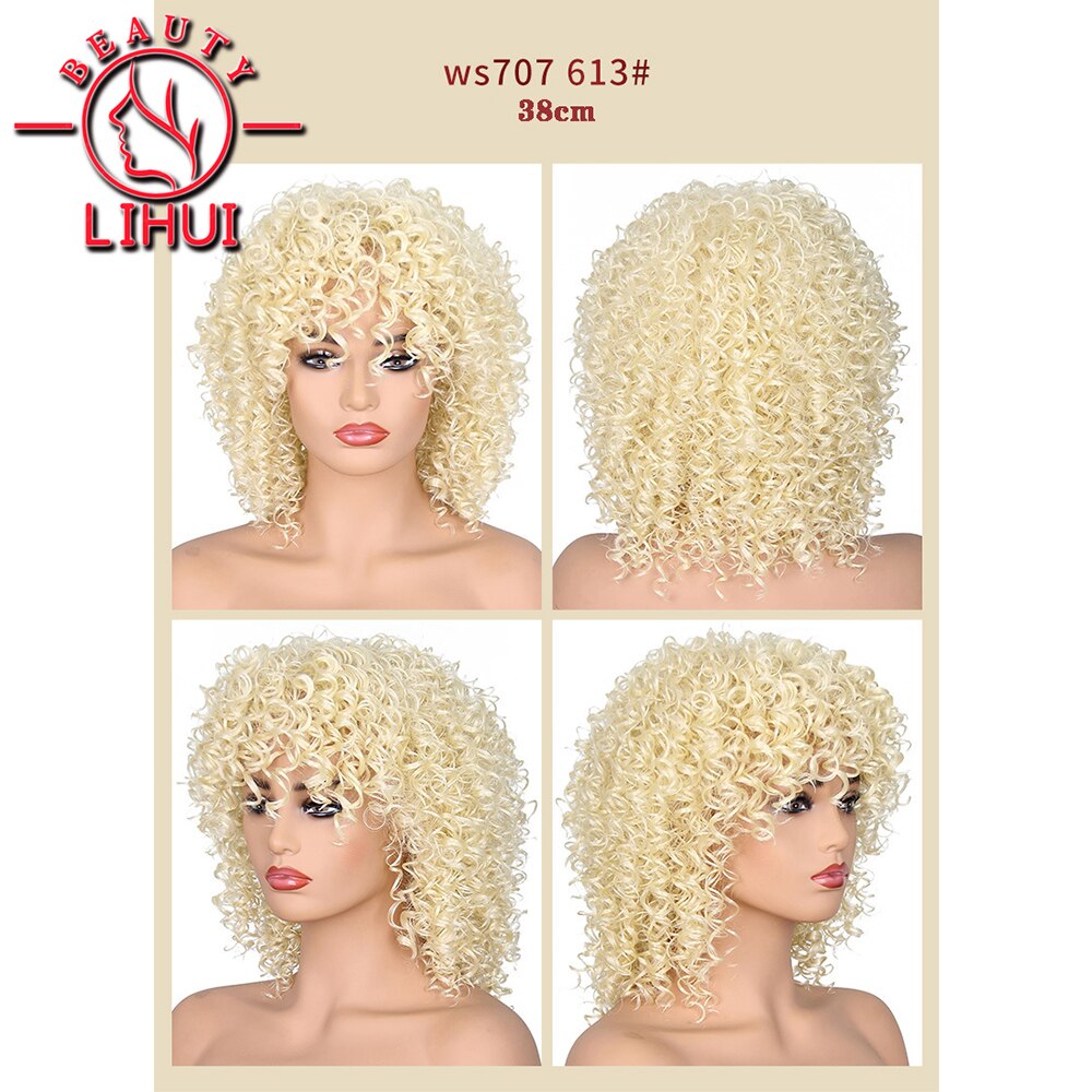 African Small Curly ladies Strong Hair Net Not Easy To Fall Off Wig Cosplay Wig Headgear Fashionable Exquisite Natural LiHui
