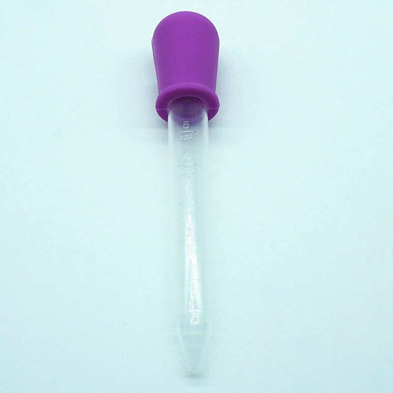 5ML Baby Medicine Dropper Children Clear Silicone Plastic Liquid Food Dropper Feeder Baby Medicine Device: PP