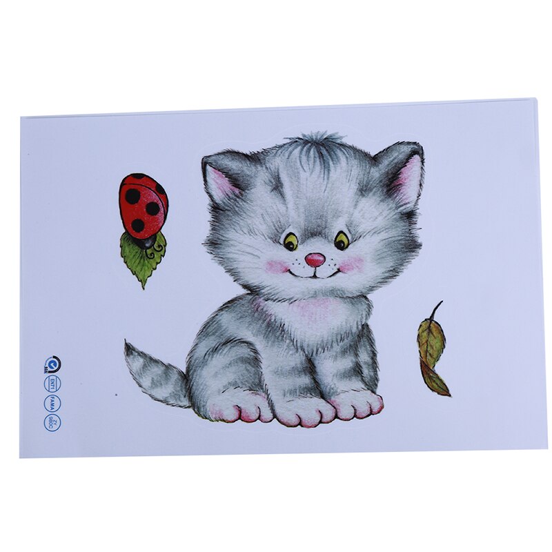 Mooie Kitten Wc Stickers Muurstickers 3D Gat Kat Dieren Muurschilderingen Home Decor Koelkast Posters: C
