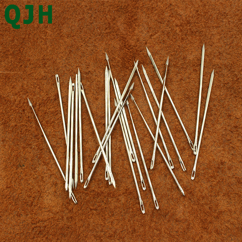 3Sizes 4.8cm 5.8cm 7cm leather sewing needle Stainless Steel Handy Needles Canvas Leather Sewing Stitching Tool