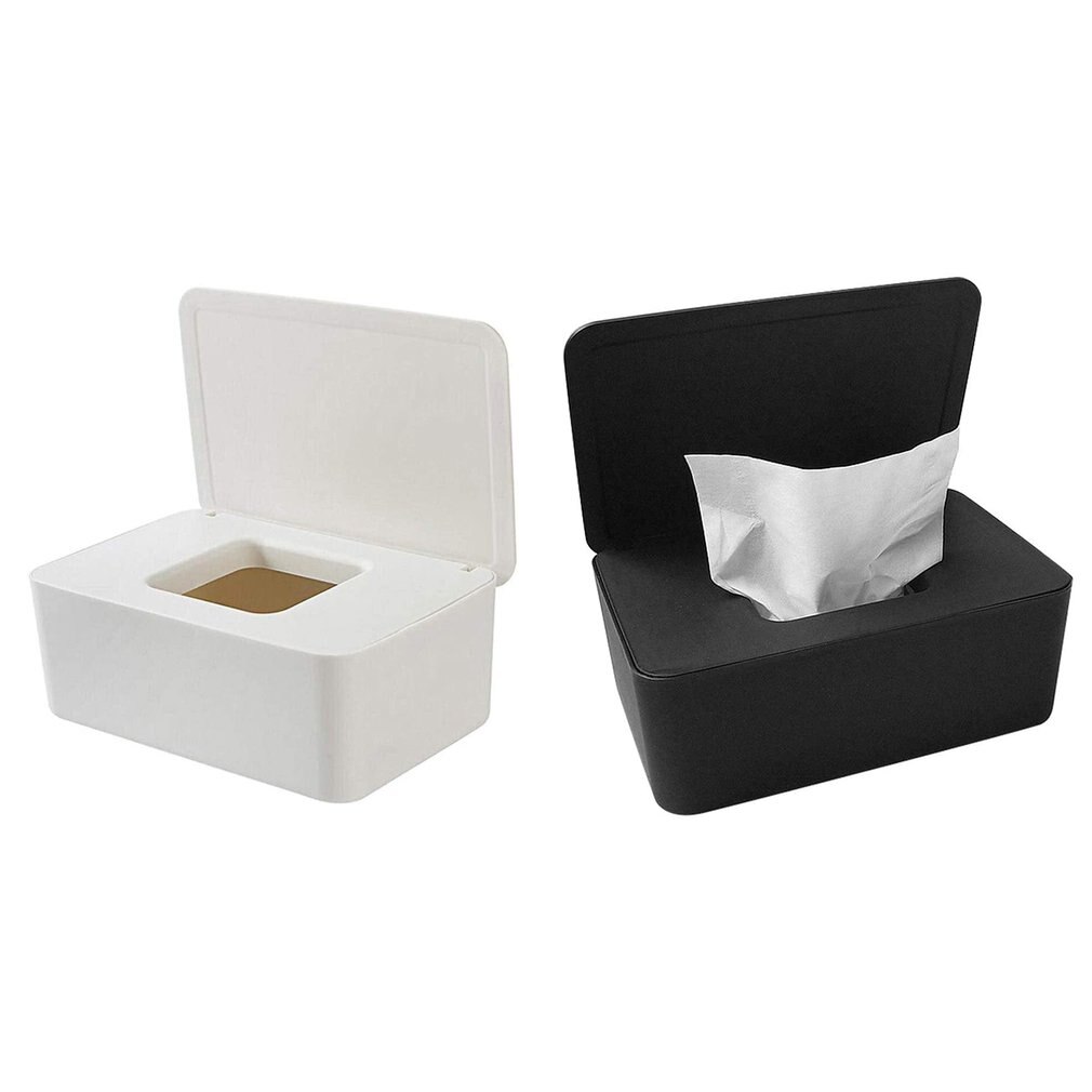 Dustproof Wet Wipes Storage Box With Lid Home Desktop Tissue Storage Box Portable Wet Wipes Dispenser