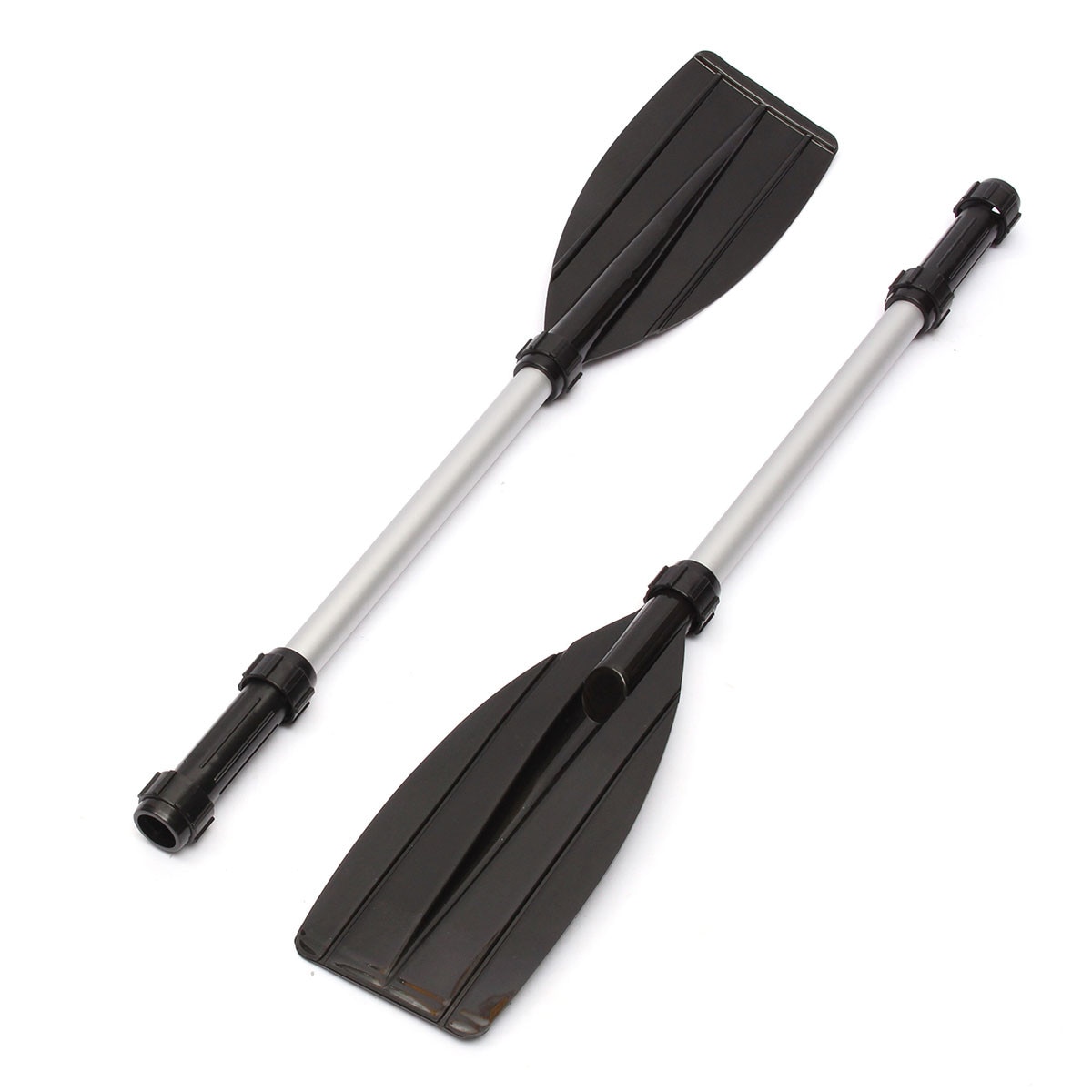 2 Stuks Afneembare Monteren Versterkt Aluminium Boot Oars Peddel Lange Roeispaan Pvc Opblaasbare Boot Vissen Kajak Kano Peddel Pad