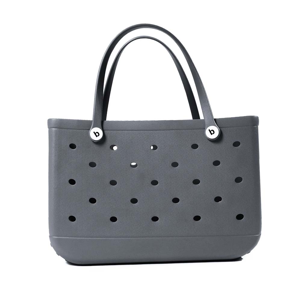 Große Moor-Taschen für Damen, Tragetasche, EVA-Sommer-Strandtasche, große Kapazität, Reisetaschen für Höhle Strand, Stiefel, Schwimmbad, Strand-Tragetaschen: Dunkelgrau