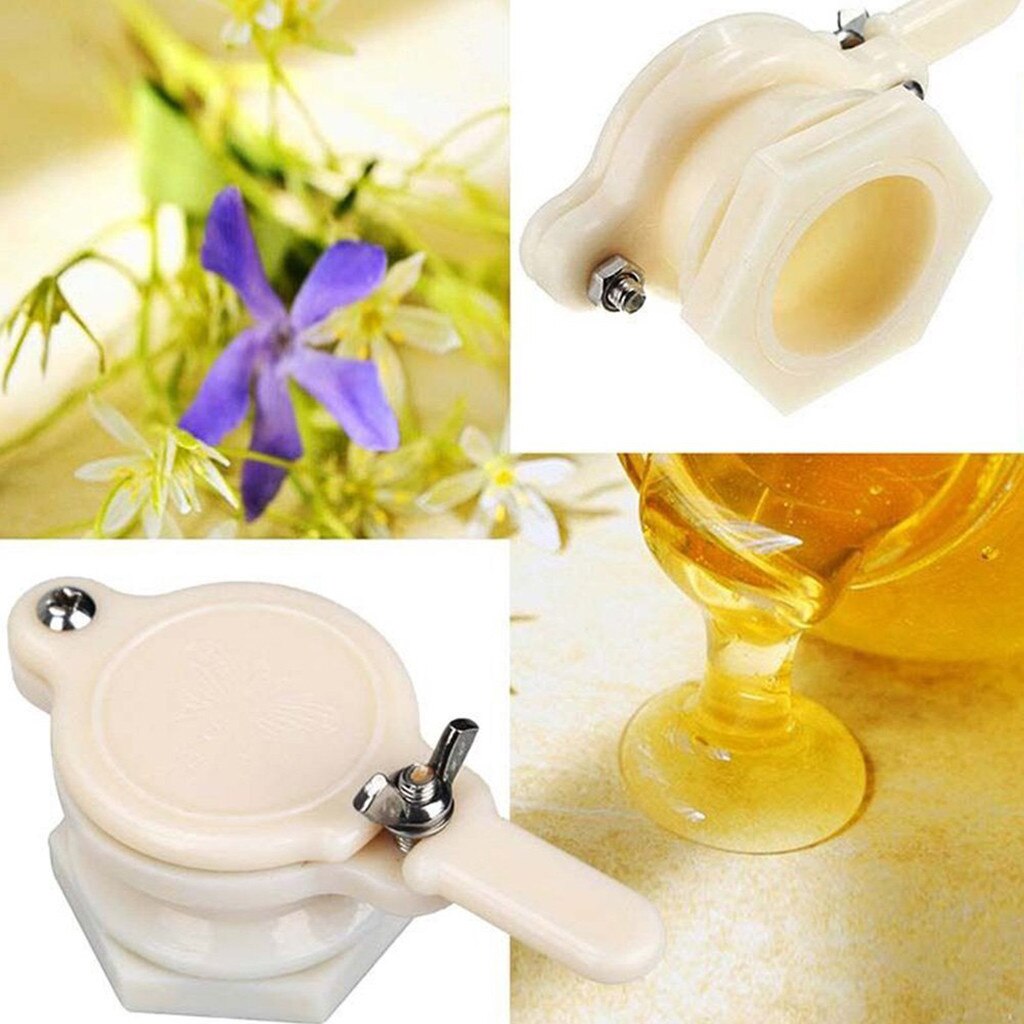Fast Plastic Honey Gate-Valve Honey Extractor Flow Port Gardening Bee Honey Tap Special Outflow Beekeeping Tools