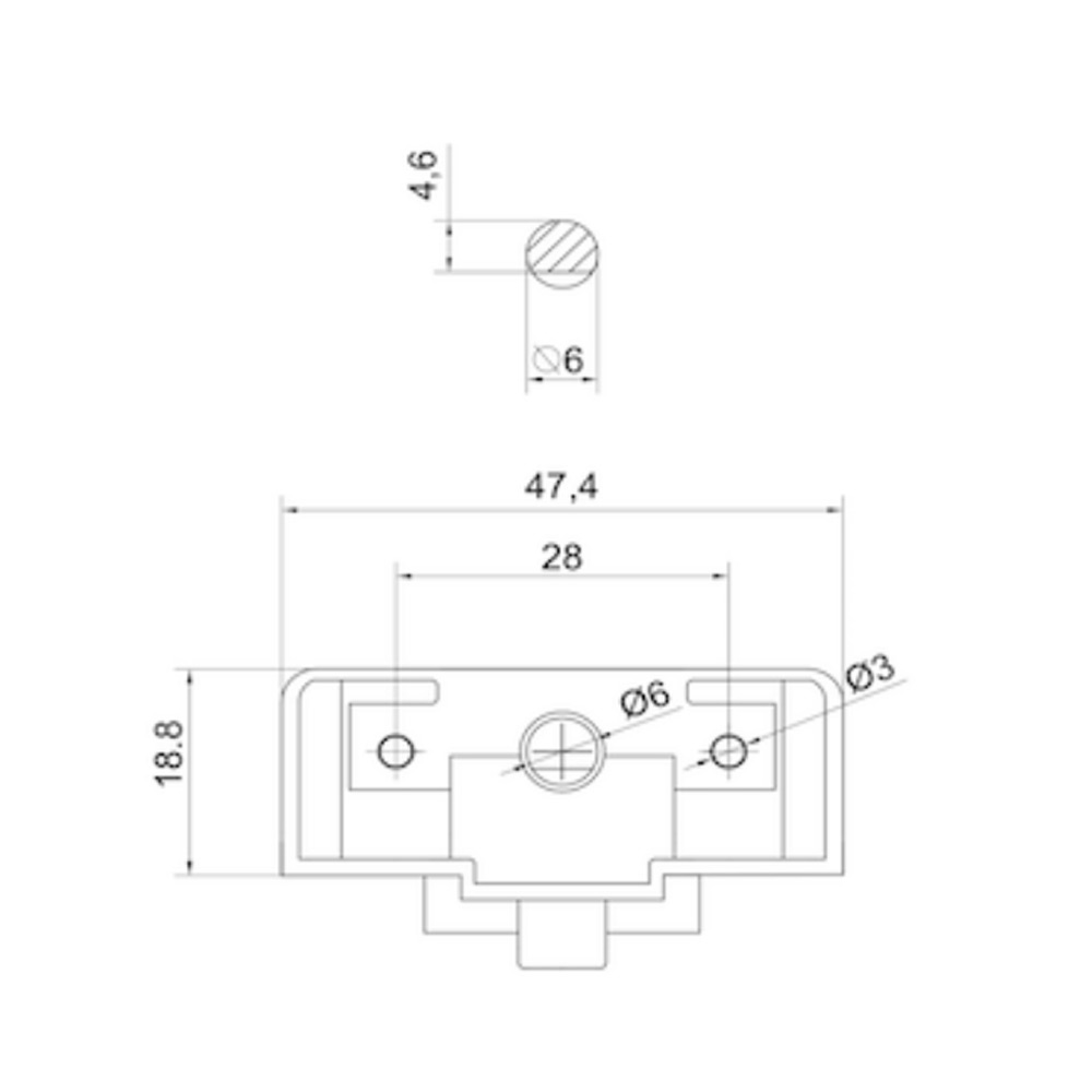 Oven Rotary Switch 2 Way Metal Shaft - 4251707D