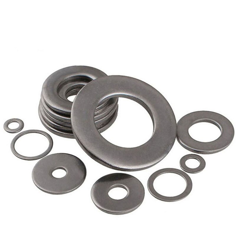 Arandelas planas de acero inoxidable DIN 304, M12, M14, M16, M18, M20, M22, M24, M27, M30, 125