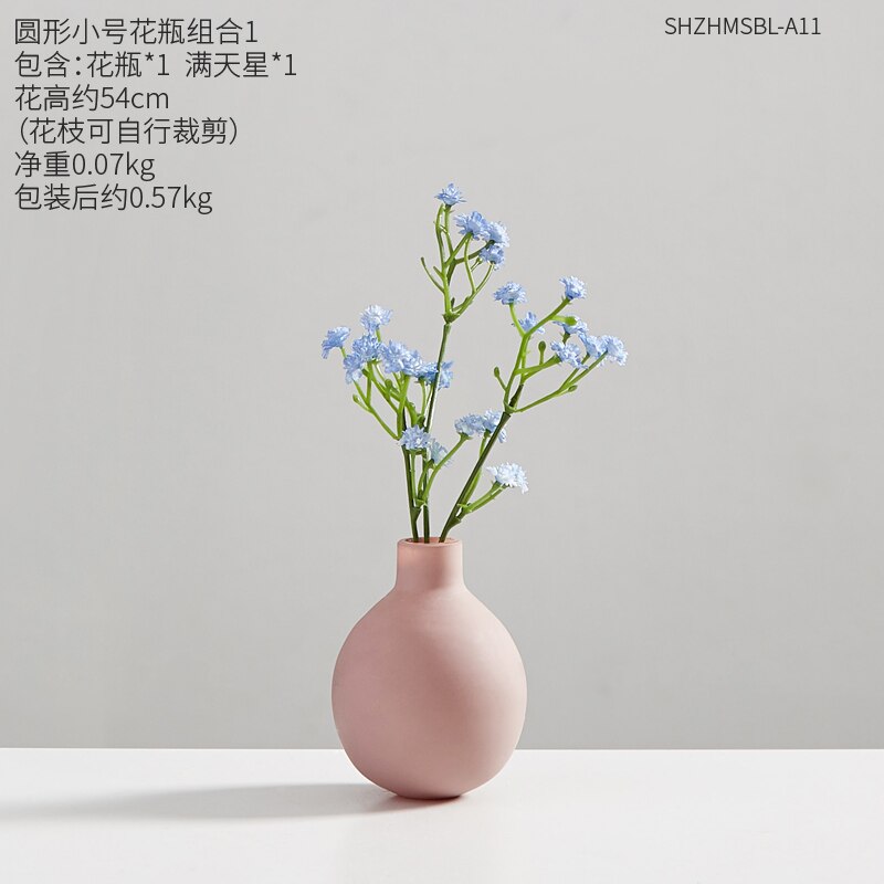Accessoires de décoration de la maison | Vases à fleurs modernes pour fleurs, Vase en céramique, petite décoration de salon, décoration de bureau: Combination-B