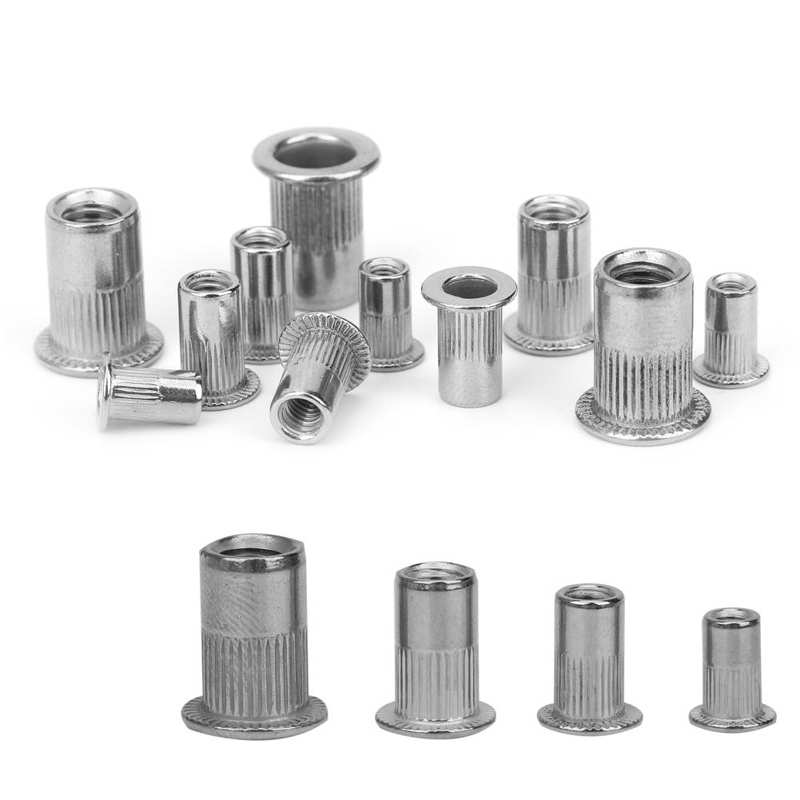 screw thread repair metric threaded inserts Stainless Steel Mixed M3 M4 M6 Rivet Nut Insert Nuts Kit Hardware