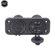 12V Auto Dual USB Cigarette Lighter Socket 3.1A/4.2A Car Boat Motocycle Tractor Adapter Charger Digital Voltmeter