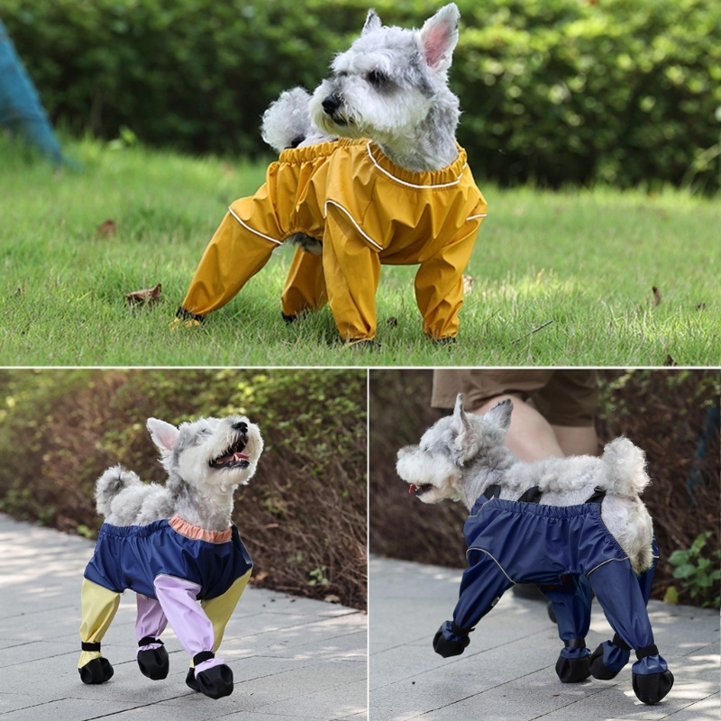 Calças para animais estimação à prova d'água, com capa para os pés, calças para cães, leggings segurança, protetor pés