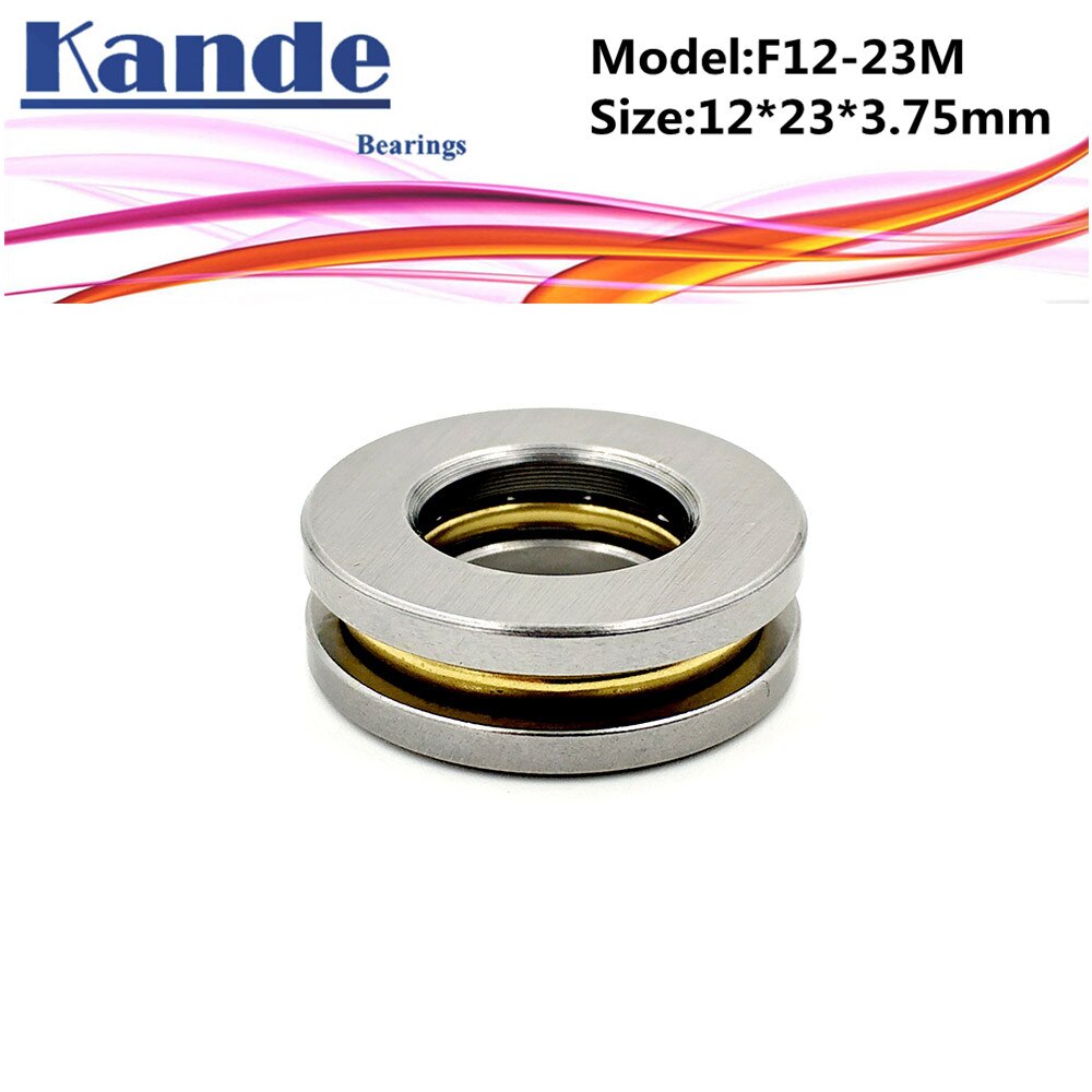 4 stk  f12-23m 12x 23 x 7.5mm f12-23 miniatyrplanlager 12 x 23 x 7.5 mm aksialt kulelager