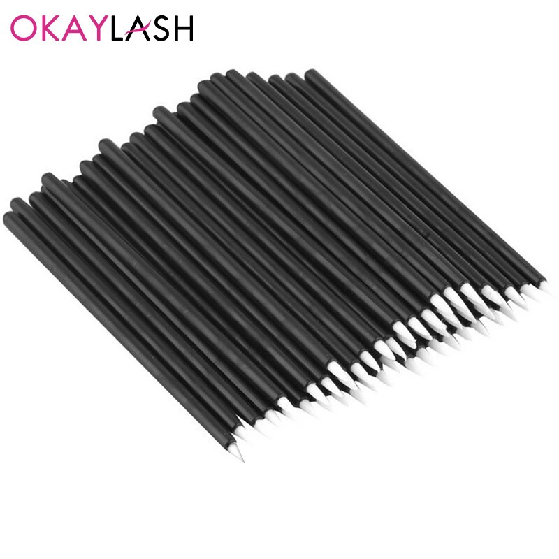 Okaylash nyeste 50 stk engangs nail art pensel liner maling pen manicure pensel nail art værktøjer børster