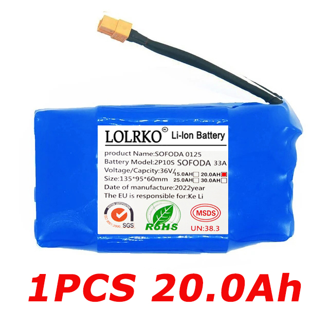 Origina 36V Batterij Packs 30000mAh Oplaadbare Lithium Ion Batterij voor Elektrische Zelfbalancerende Scooter HoverBoard Eenwieler: Oranje