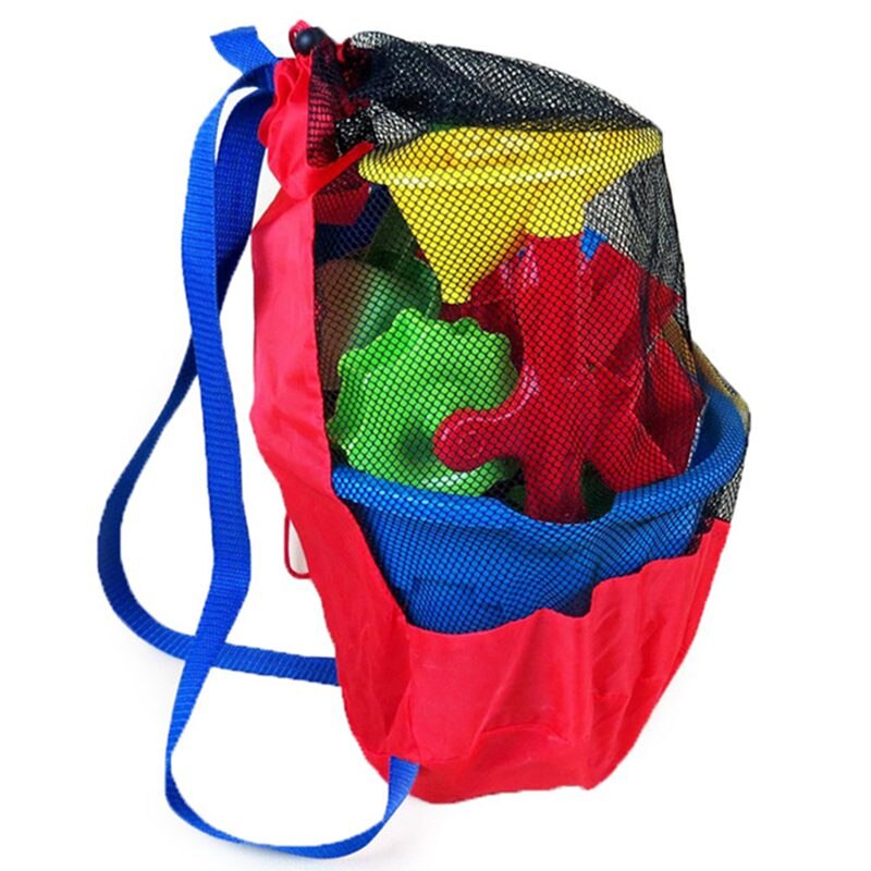 Summer Baby Sea Storage Mesh Bags For Children Kids Beach Sand Toys Water Fun Sports Bathroom Clothes Towels Backpacks