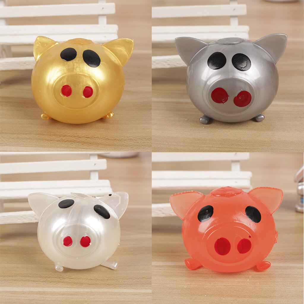 Antistress Zachte Stress Relief 1Pc Jello Pig Leuke Anti Stress Splat Water Varken Bal Vent Speelgoed Ontluchting Sticky varken Grappige
