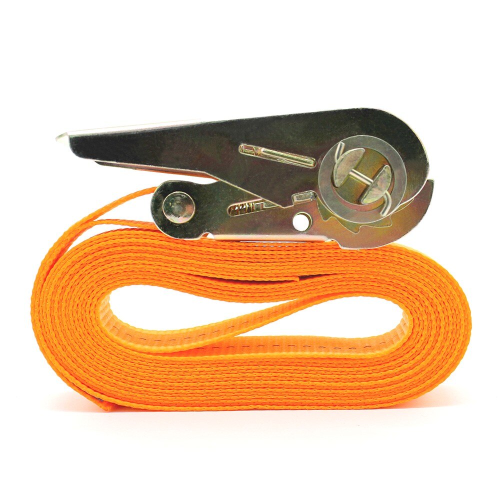 13 FT Porable Heavy Duty Tie Down Cargo Strap Luggage Lashing Strong Ratchet Strap Belt with Metal Buckle
